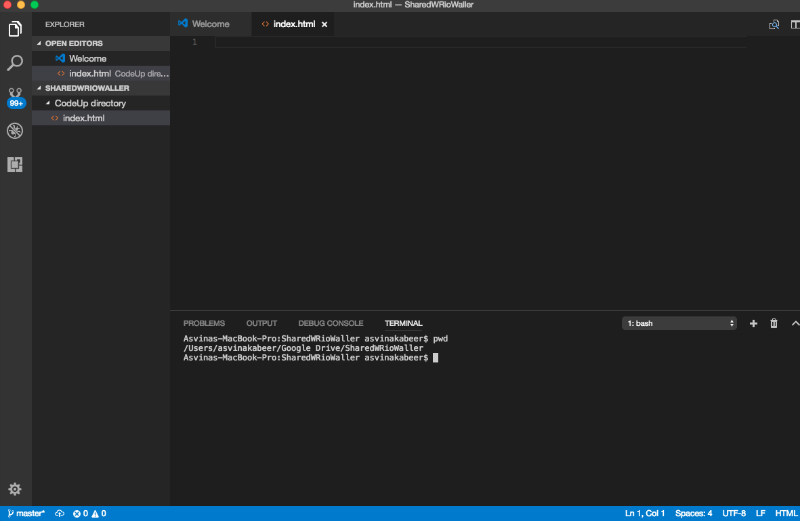 Visual Code Screenshot